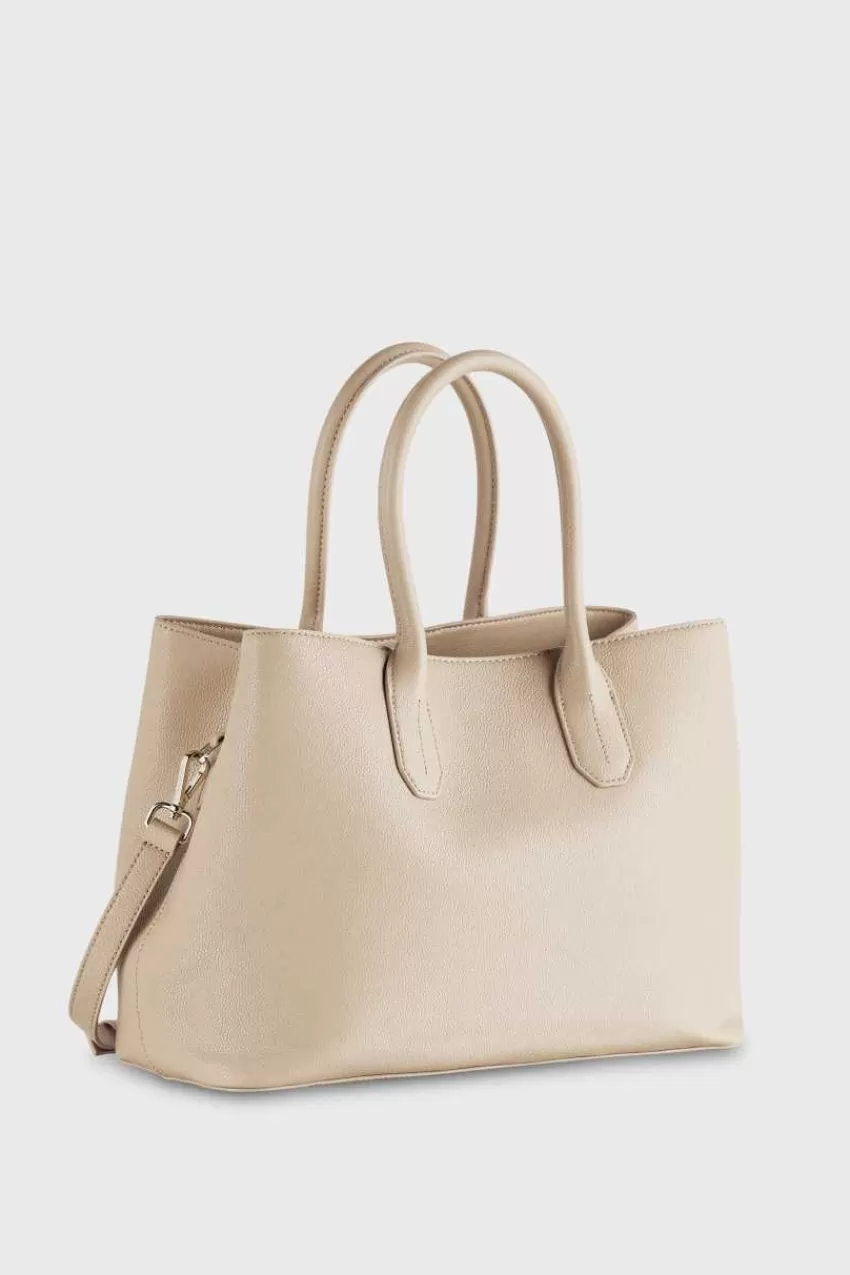 Patrizia Pepe Shopping | A Mano<Fly Borsa shopping in pelle con tracolla