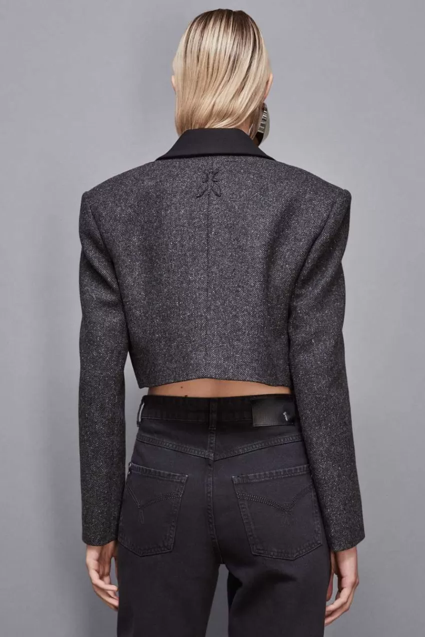 giacca_cropped_in_panno_2.webp Patrizia Pepe Blazer | Giacche<Giacca cropped in panno