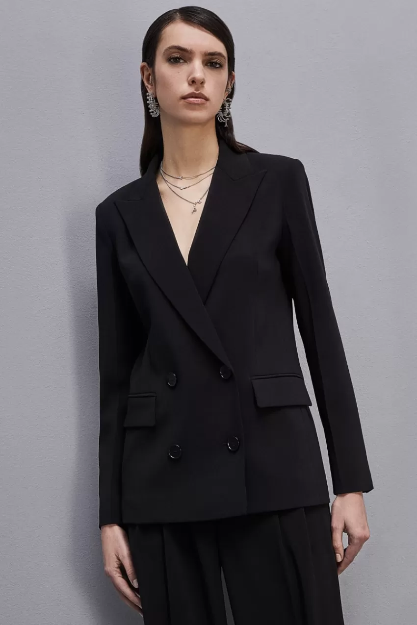 giacca_doppio_petto_essential_3-1.webp Patrizia Pepe Blazer<Giacca doppio petto Essential