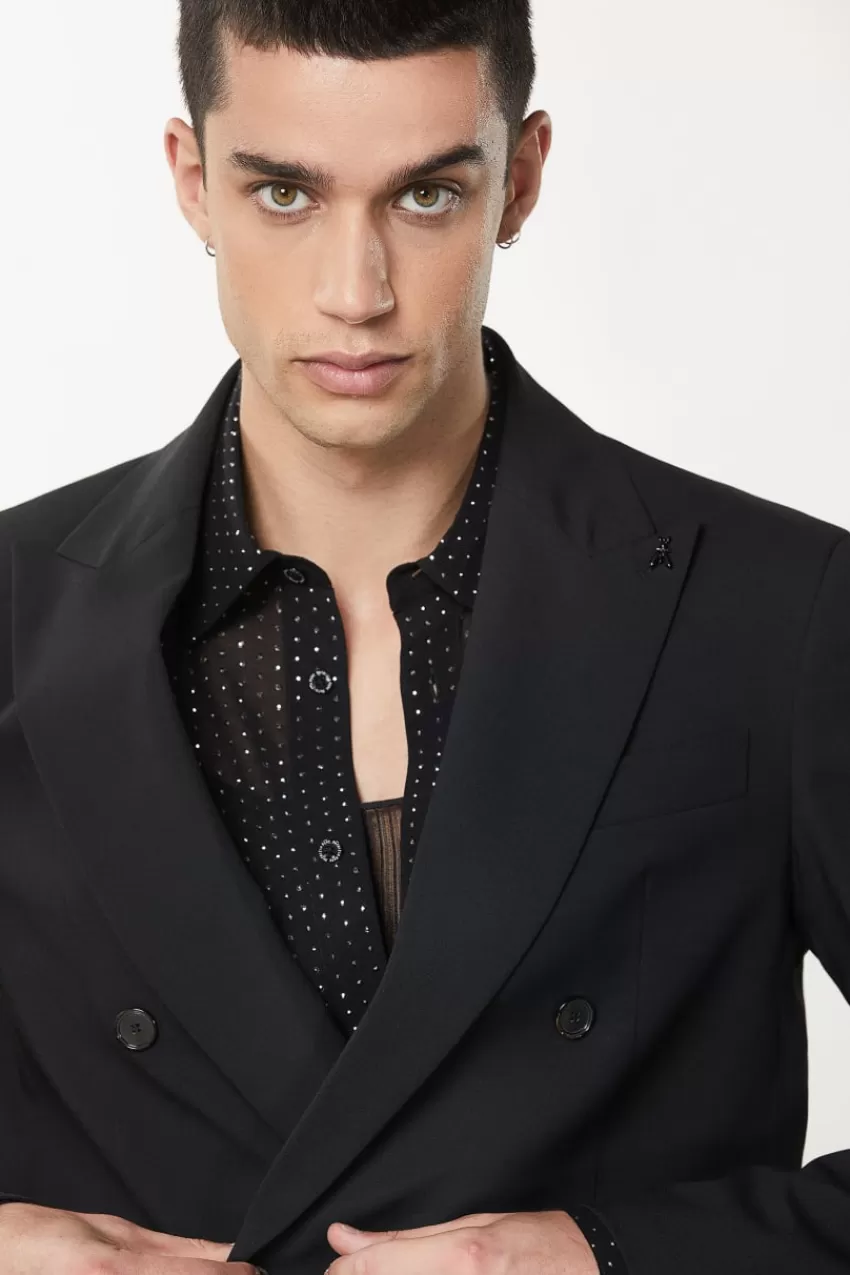 giacca_doppio_petto_in_tela_3.webp Uomo Patrizia Pepe Giacche<Giacca doppio petto in tela