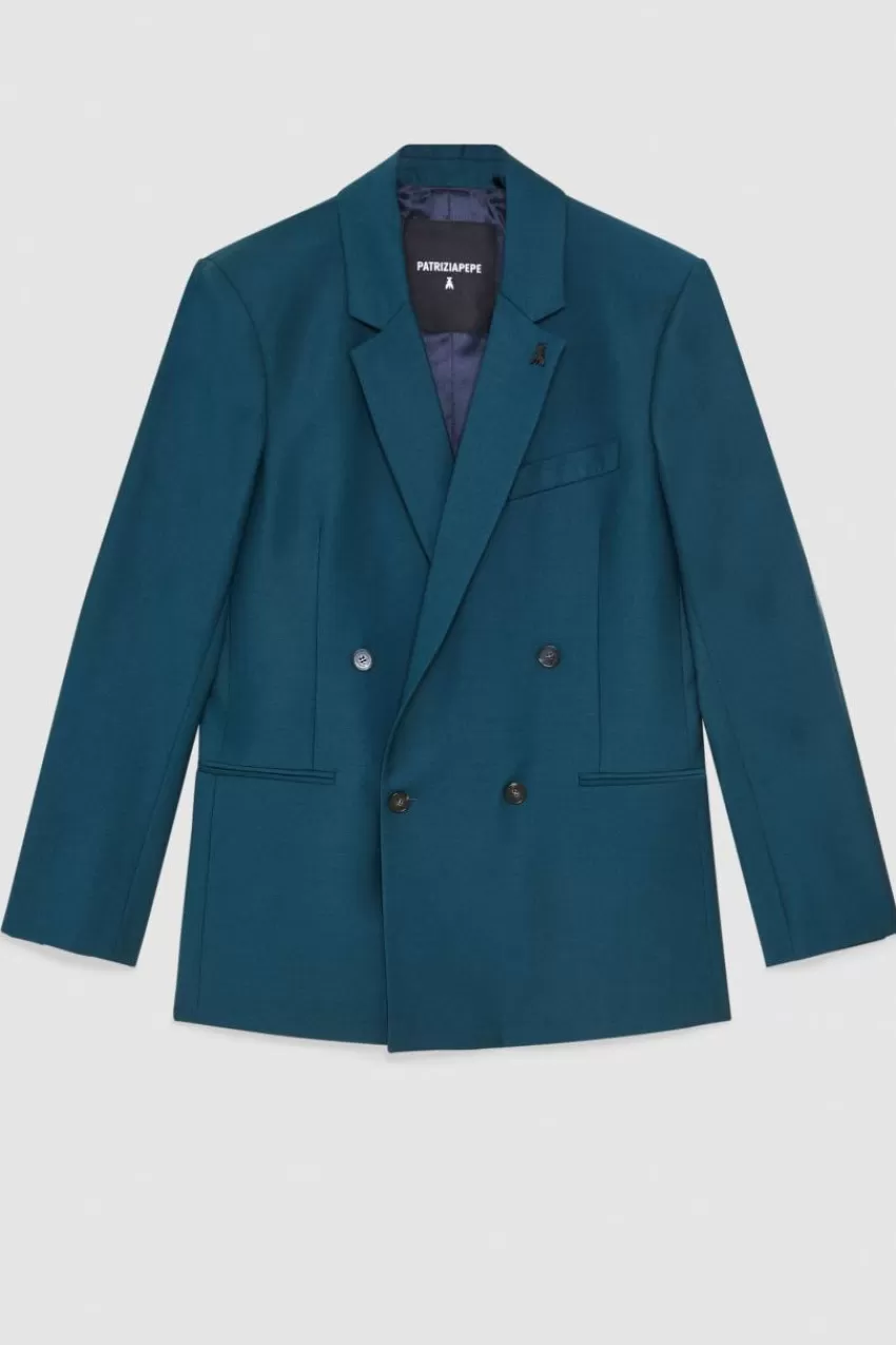 giacca_dritta_doppiopetto_in_fresco_lana_4.webp Uomo Patrizia Pepe Giacche<Giacca dritta doppiopetto in fresco lana