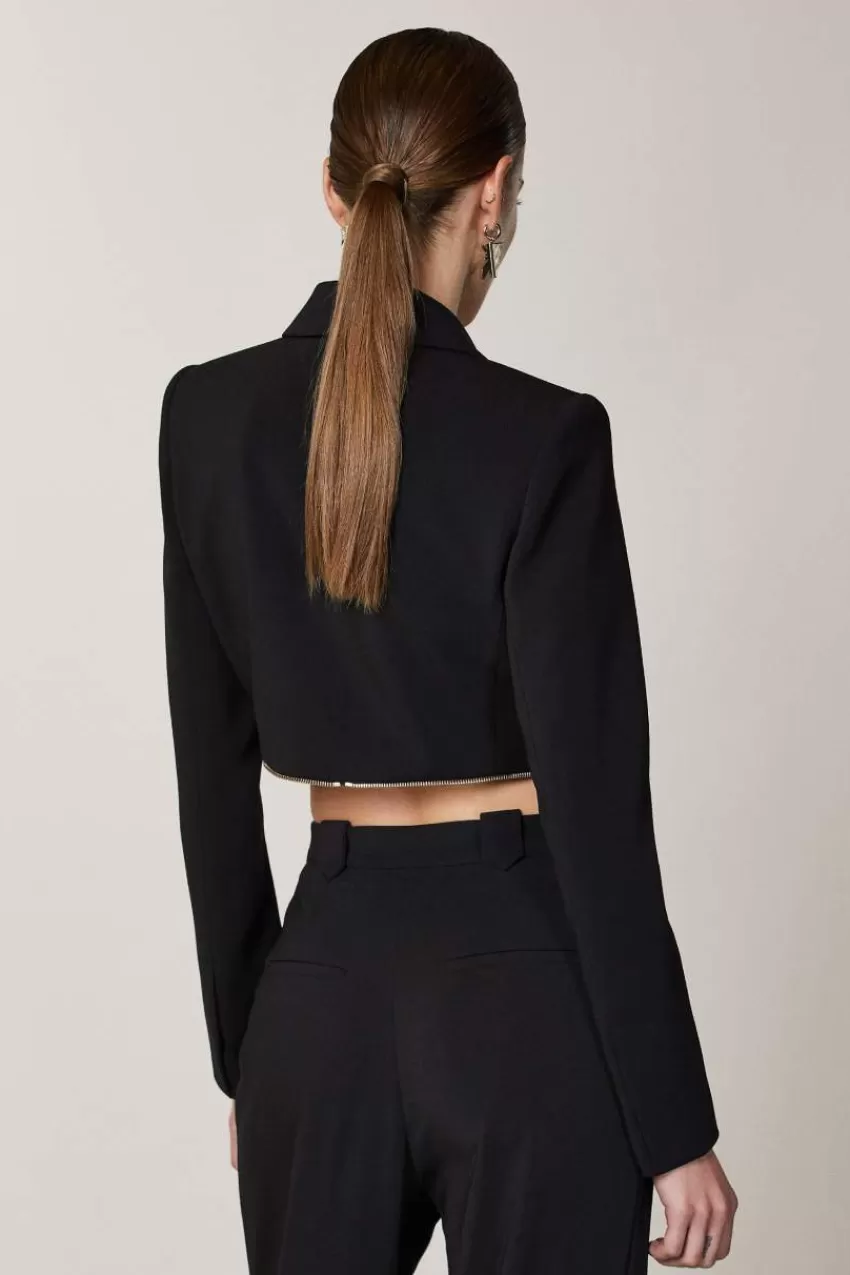 giacca_essential_con_zip_2.webp Patrizia Pepe Blazer<Giacca Essential con zip