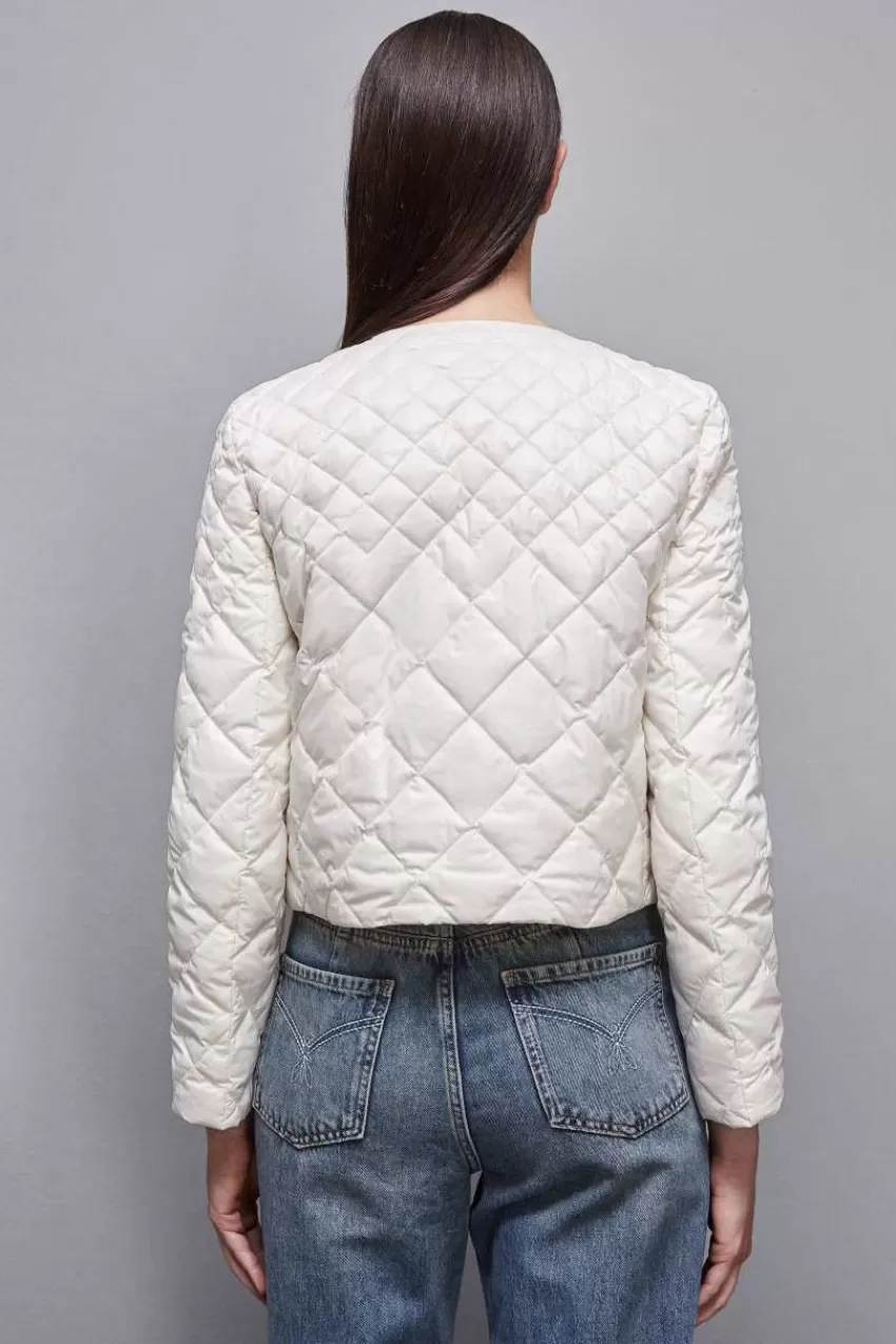 giacca_imbottita_in_nylon_lucido_2.webp Patrizia Pepe Giacche<Giacca imbottita in nylon lucido