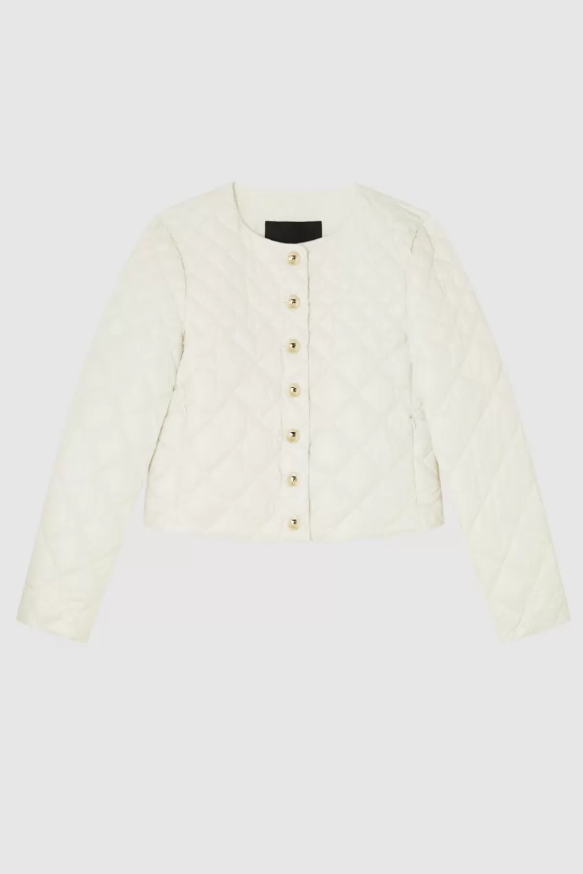 giacca_imbottita_in_nylon_lucido_4.webp Patrizia Pepe Giacche<Giacca imbottita in nylon lucido