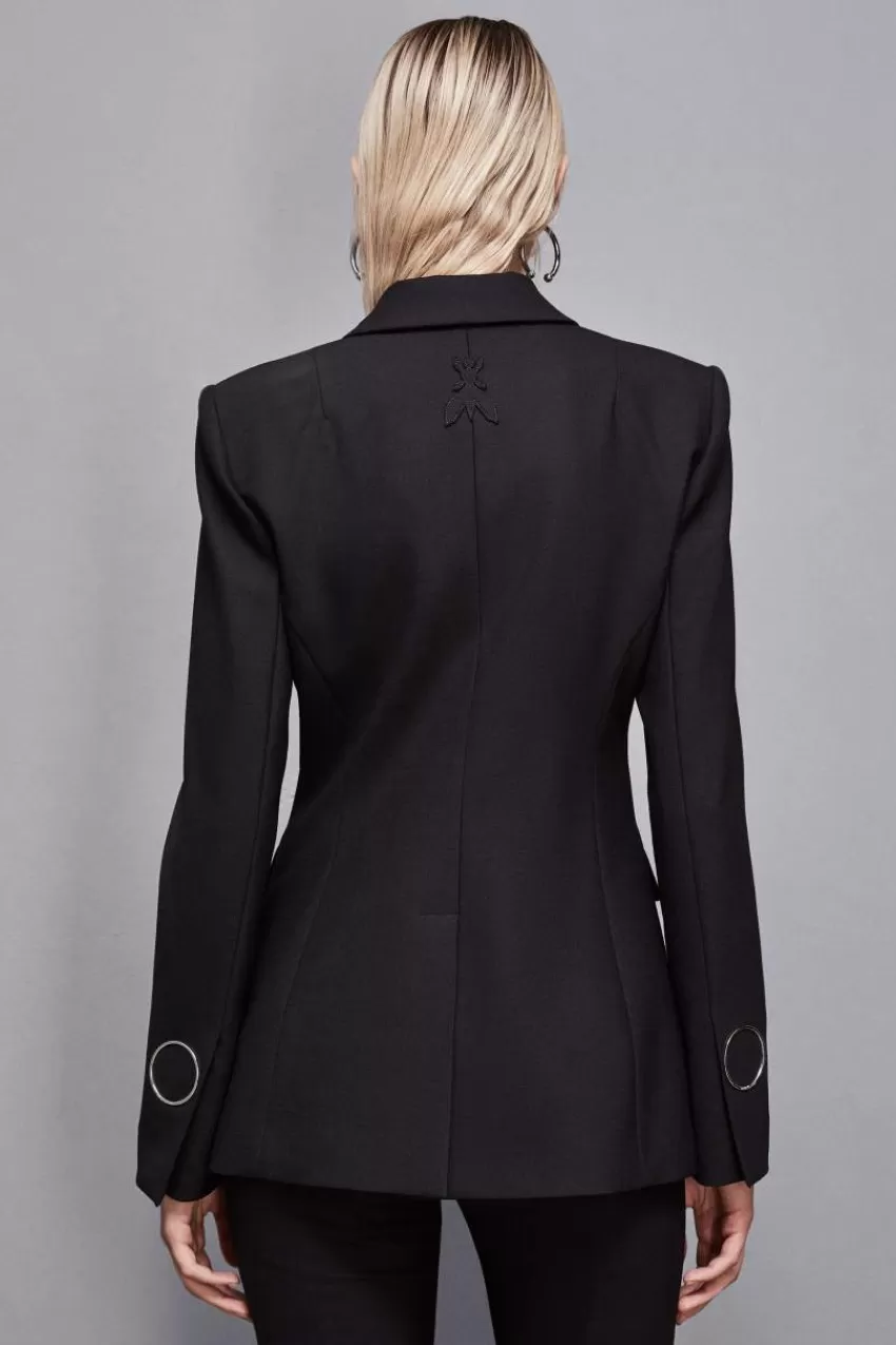 giacca_in_gabardina_di_lana_stretch_2-1.webp Patrizia Pepe Tailleur | Blazer<Giacca in gabardina di lana stretch