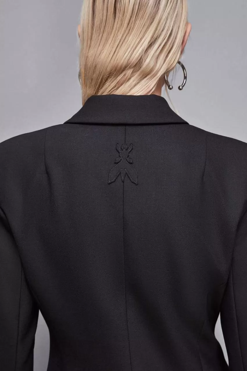 giacca_in_gabardina_di_lana_stretch_3-1.webp Patrizia Pepe Tailleur | Blazer<Giacca in gabardina di lana stretch