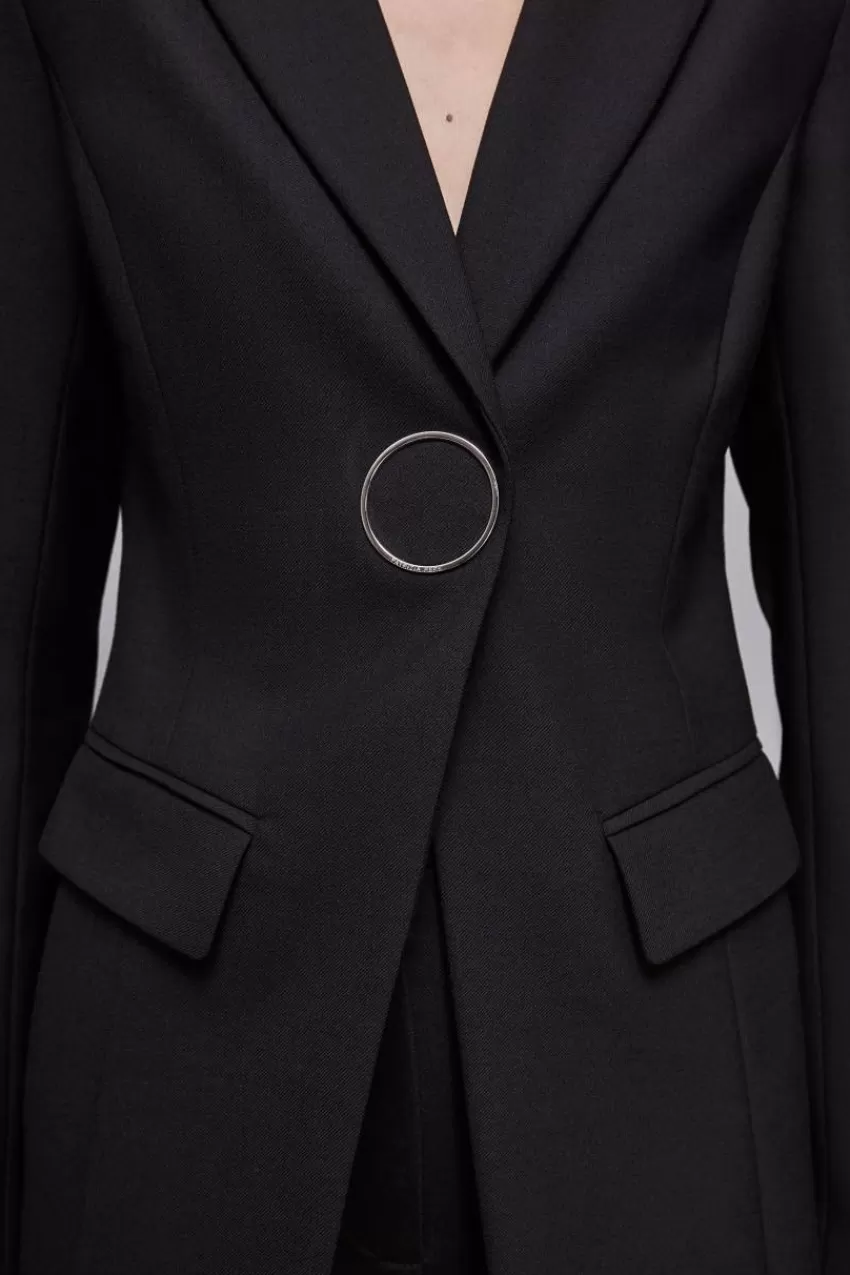 giacca_in_gabardina_di_lana_stretch_5-1.webp Patrizia Pepe Tailleur | Blazer<Giacca in gabardina di lana stretch