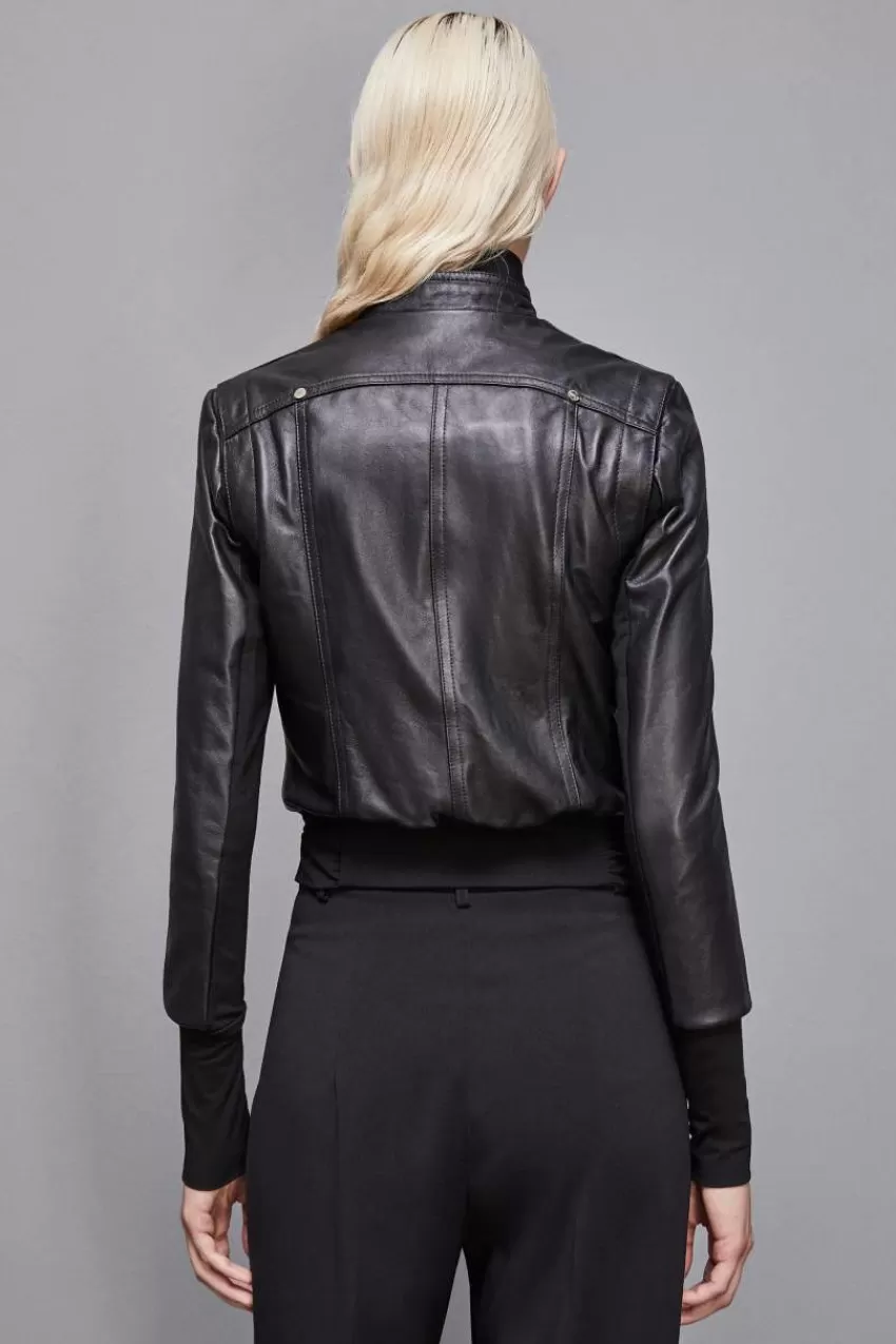 giacca_in_pelle_blouson_2.webp Patrizia Pepe Giubbotti In Pelle<Giacca in pelle blouson