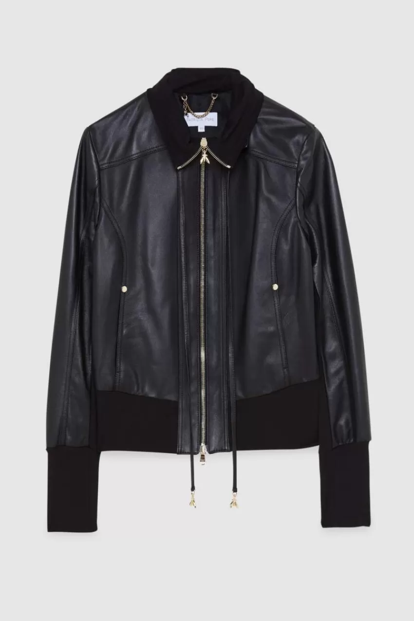 giacca_in_pelle_blouson_4.webp Patrizia Pepe Giubbotti In Pelle<Giacca in pelle blouson