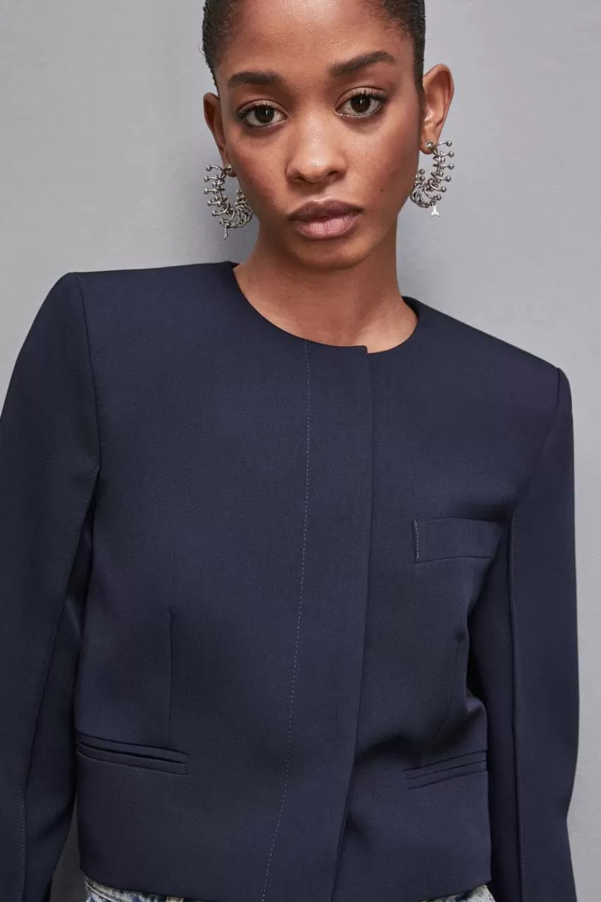 giacca_marsina_in_gabardina_3.webp Patrizia Pepe Blazer | Giacche<Giacca marsina in gabardina