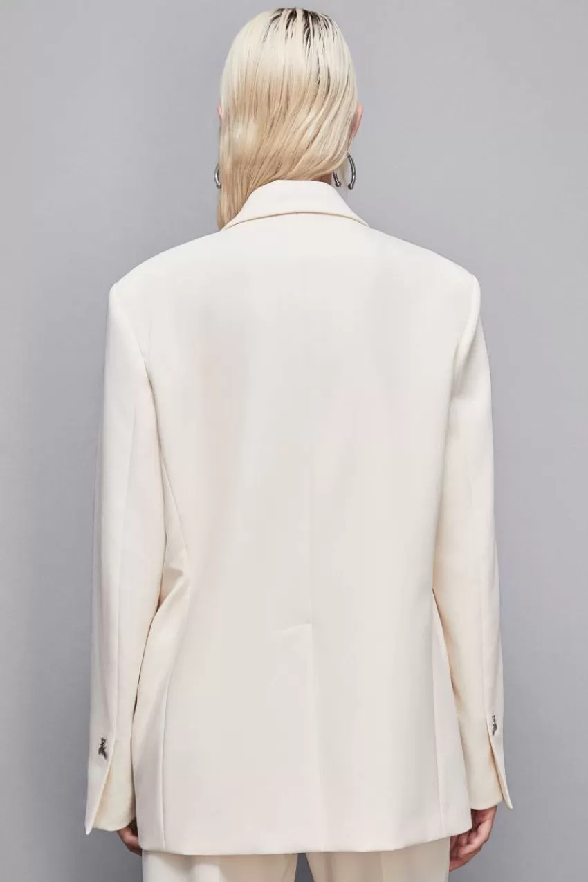 giacca_over_due_bottoni_in_twill_3.webp Patrizia Pepe Tailleur | Blazer<Giacca over due bottoni in twill