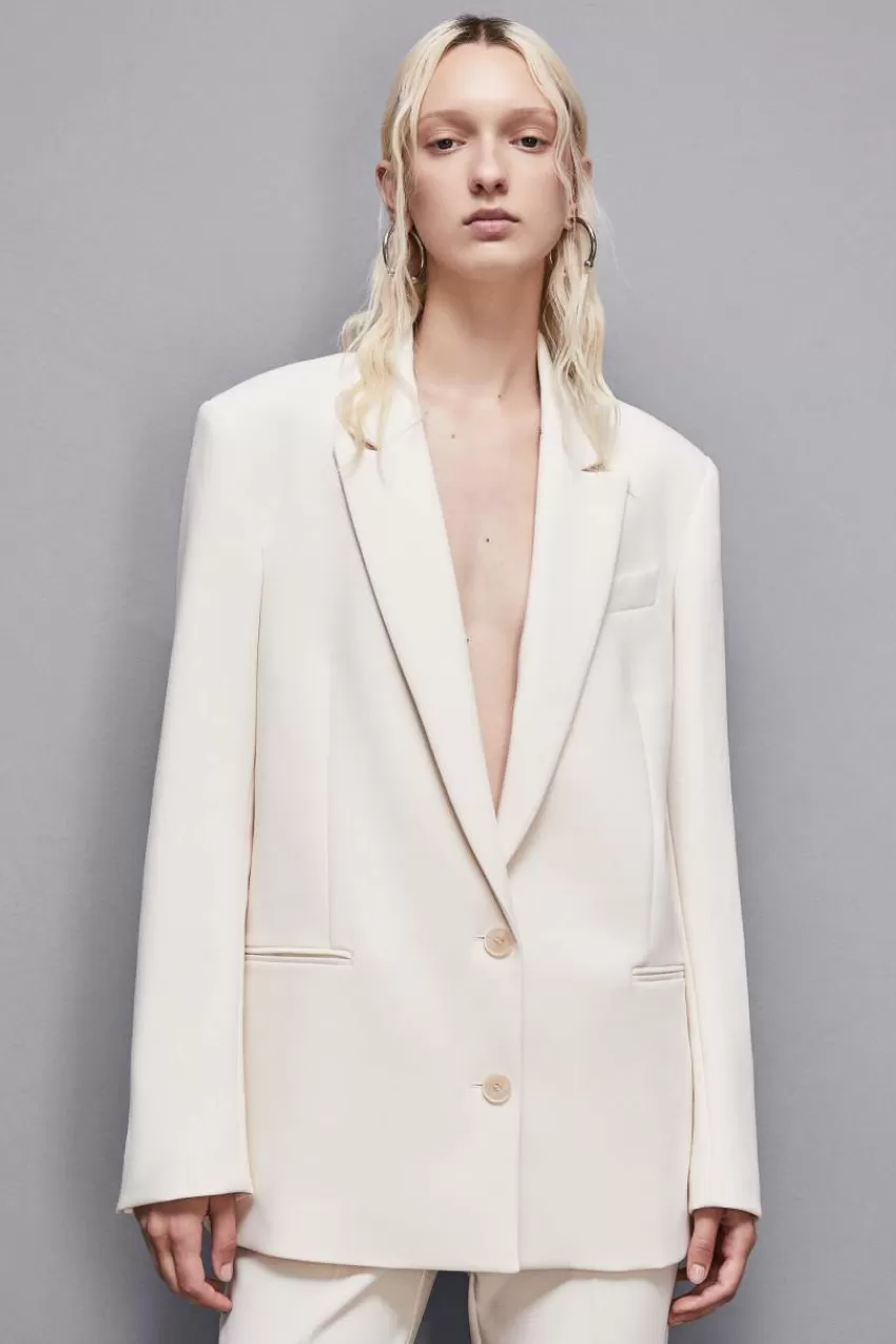 giacca_over_due_bottoni_in_twill_5.webp Patrizia Pepe Tailleur | Blazer<Giacca over due bottoni in twill