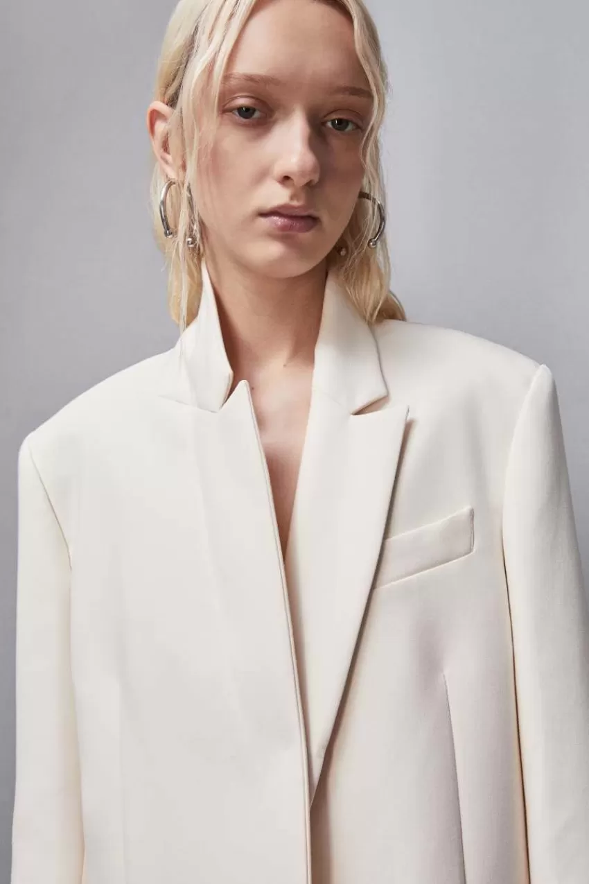 giacca_over_due_bottoni_in_twill_7.webp Patrizia Pepe Tailleur | Blazer<Giacca over due bottoni in twill