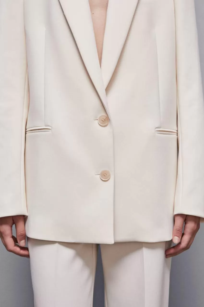 giacca_over_due_bottoni_in_twill_8.webp Patrizia Pepe Tailleur | Blazer<Giacca over due bottoni in twill