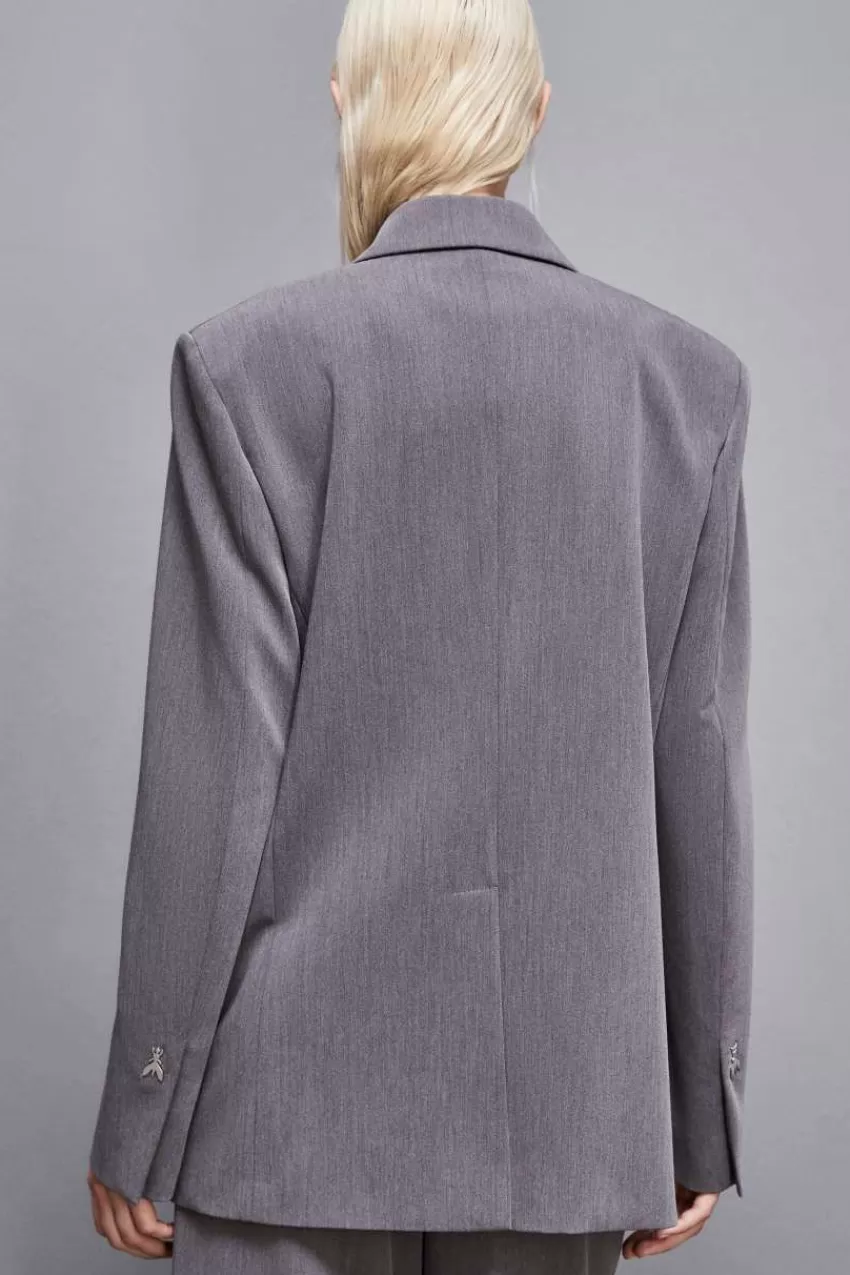 giacca_over_in_viscosa_essential_2.webp Patrizia Pepe Tailleur | Blazer<Giacca over in viscosa "Essential"