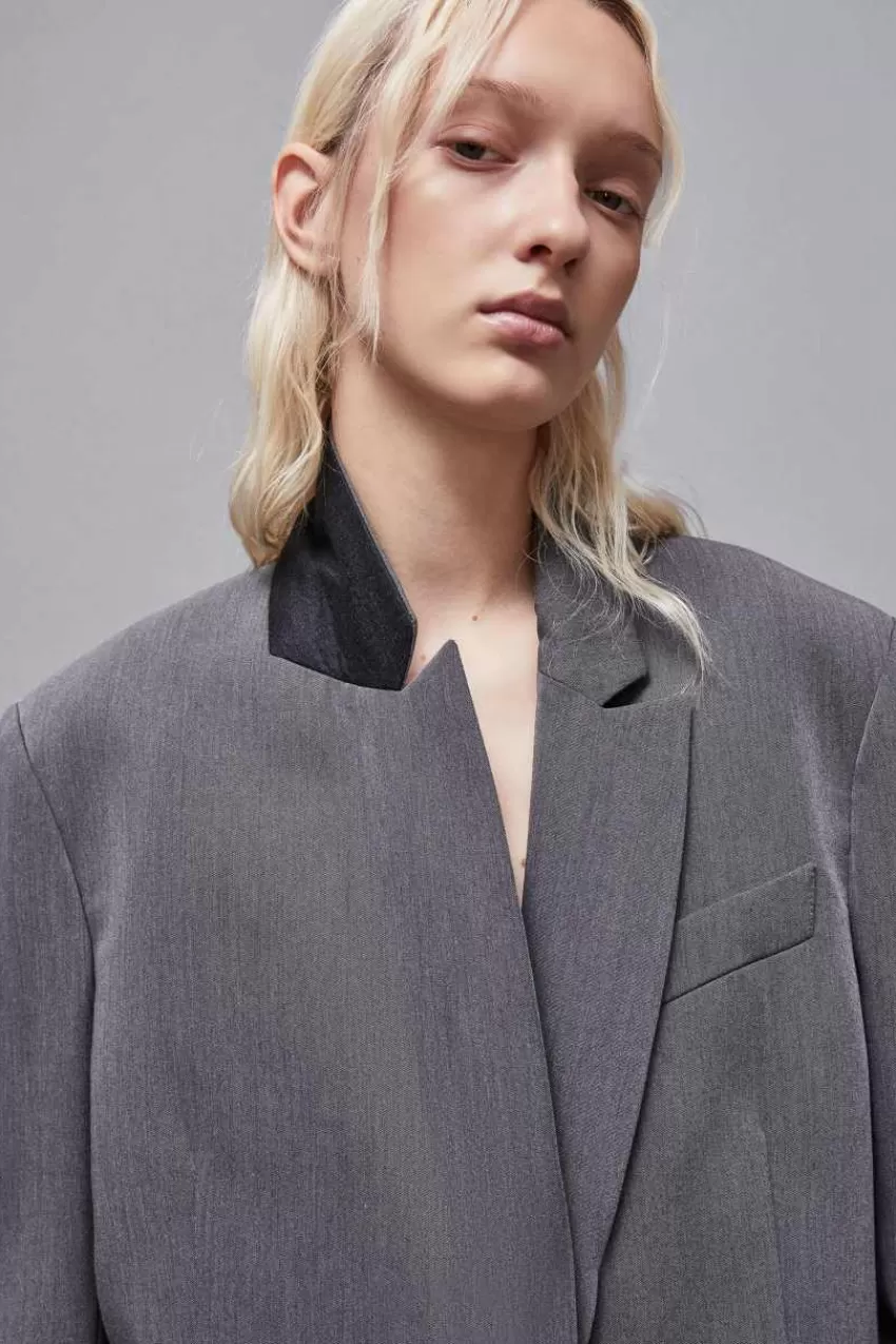 giacca_over_in_viscosa_essential_5.webp Patrizia Pepe Tailleur | Blazer<Giacca over in viscosa "Essential"