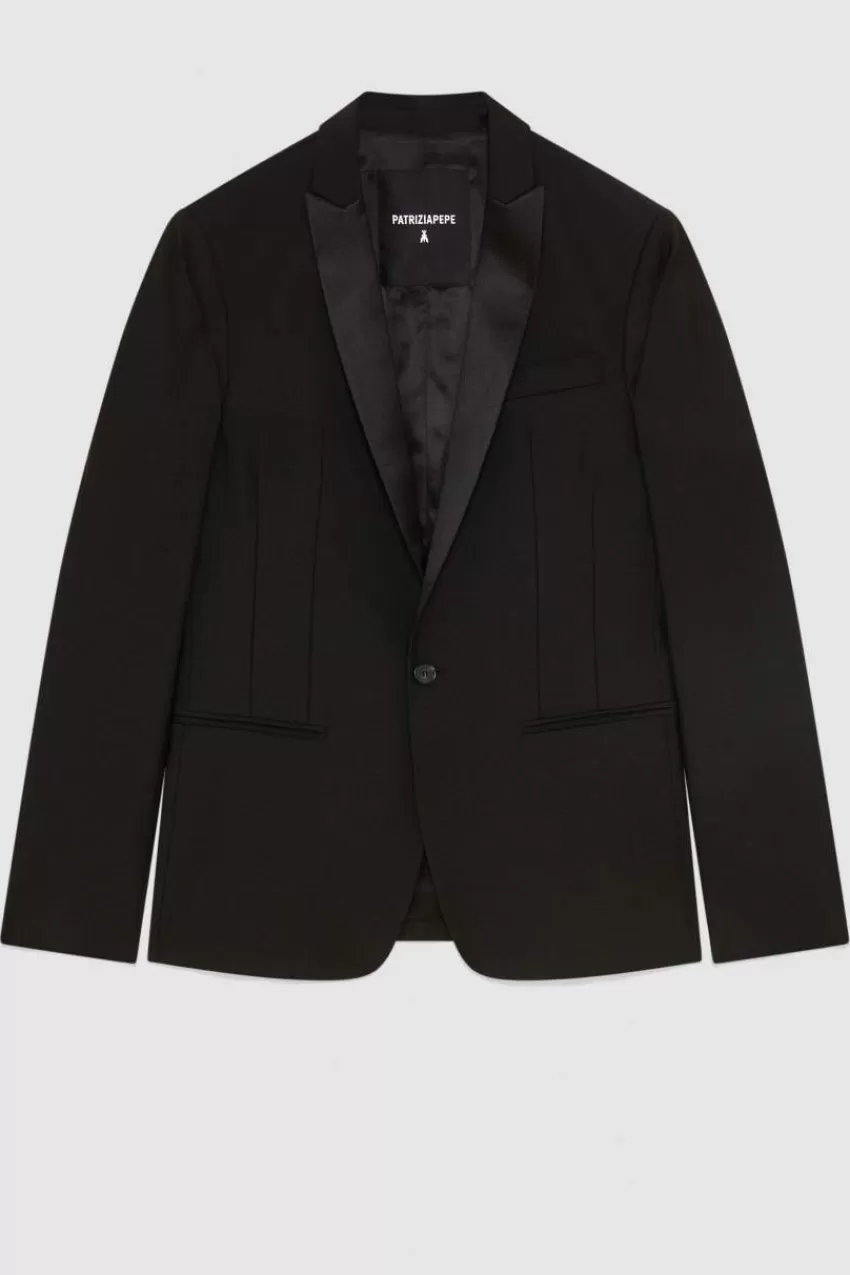 giacca_smocking_un_bottone_4.webp Uomo Patrizia Pepe Giacche<Giacca smocking un bottone