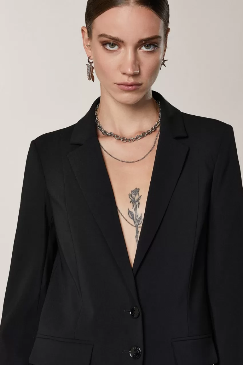 giacca_taglio_maschile_essential_3.webp Patrizia Pepe Blazer<Giacca taglio maschile Essential