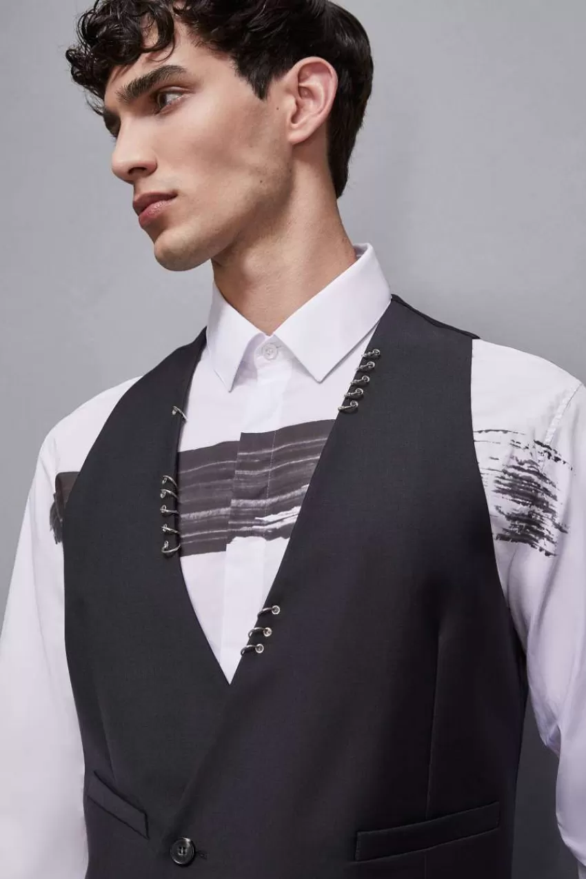 gilet_asimmetrico_con_piercing_3.webp Uomo Patrizia Pepe Giacche<Gilet asimmetrico con piercing