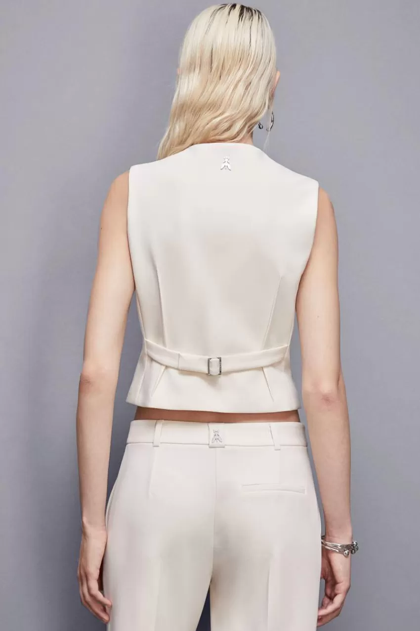 gilet_in_twill_stretch_2-1.webp Patrizia Pepe Tailleur | Tops<Gilet in twill stretch