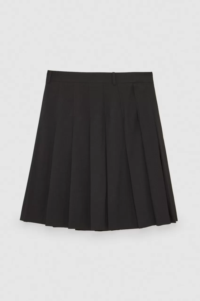 gonna_a_pieghe_in_tela_4.webp Uomo Patrizia Pepe Pantaloni<Gonna a pieghe in tela