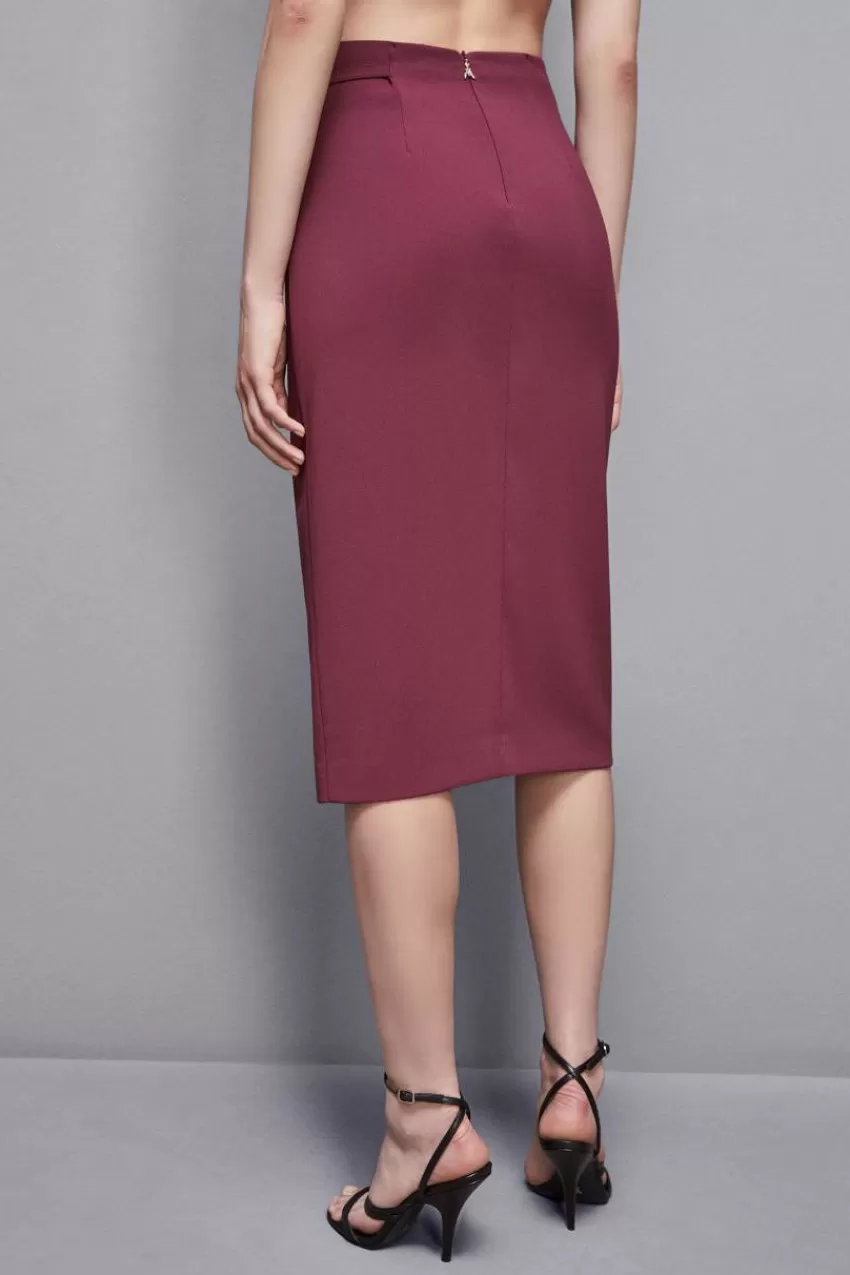 gonna_a_portafoglio_in_crepe_essential_2.webp Patrizia Pepe Longuette<Gonna a portafoglio in crepe Essential