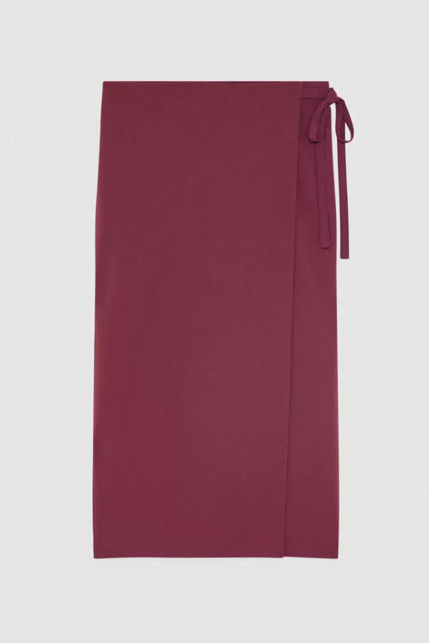 gonna_a_portafoglio_in_crepe_essential_4.webp Patrizia Pepe Longuette<Gonna a portafoglio in crepe Essential