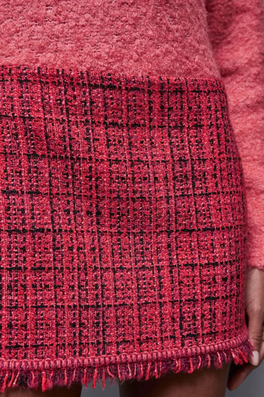 gonna_con_frange_in_tweed_5.webp Patrizia Pepe Mini<Gonna con frange in tweed