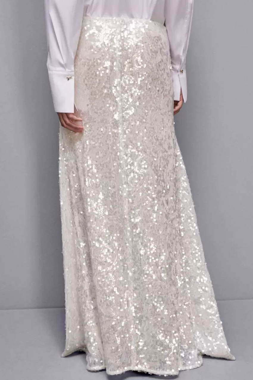 gonna_con_paillettes_in_tulle_2.webp Patrizia Pepe Lunghe<Gonna con paillettes in tulle