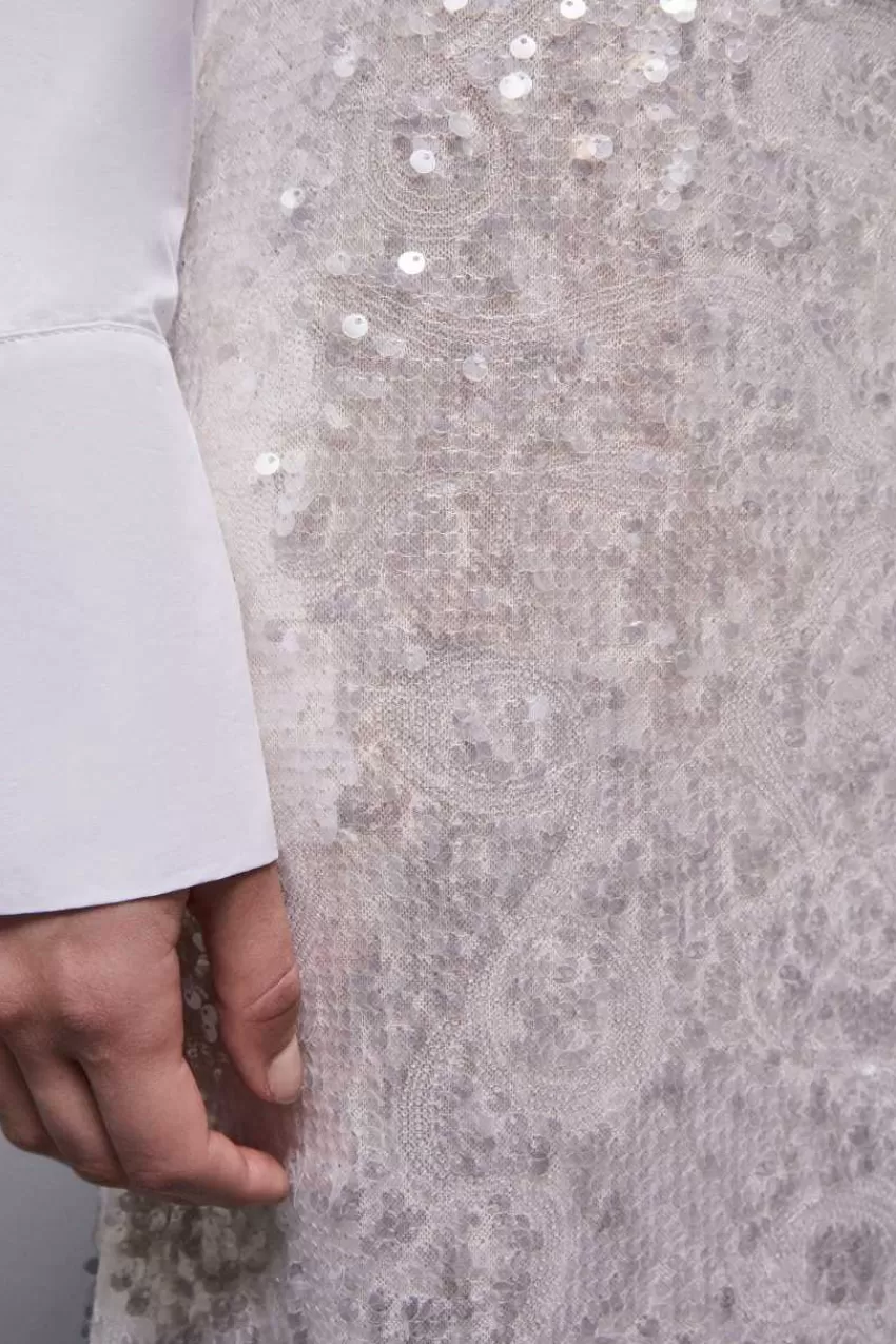 gonna_con_paillettes_in_tulle_3.webp Patrizia Pepe Lunghe<Gonna con paillettes in tulle