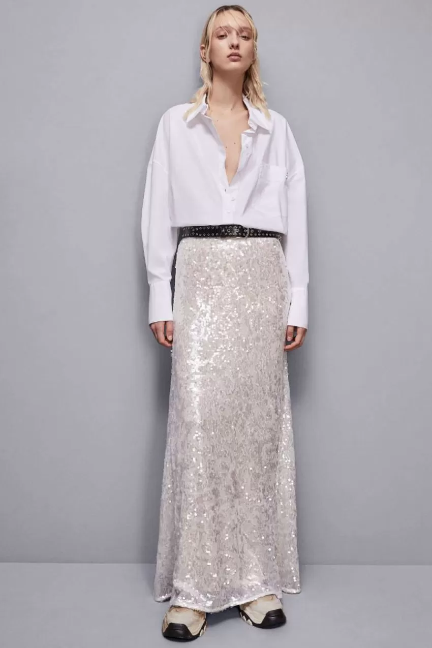 gonna_con_paillettes_in_tulle_5.webp Patrizia Pepe Lunghe<Gonna con paillettes in tulle