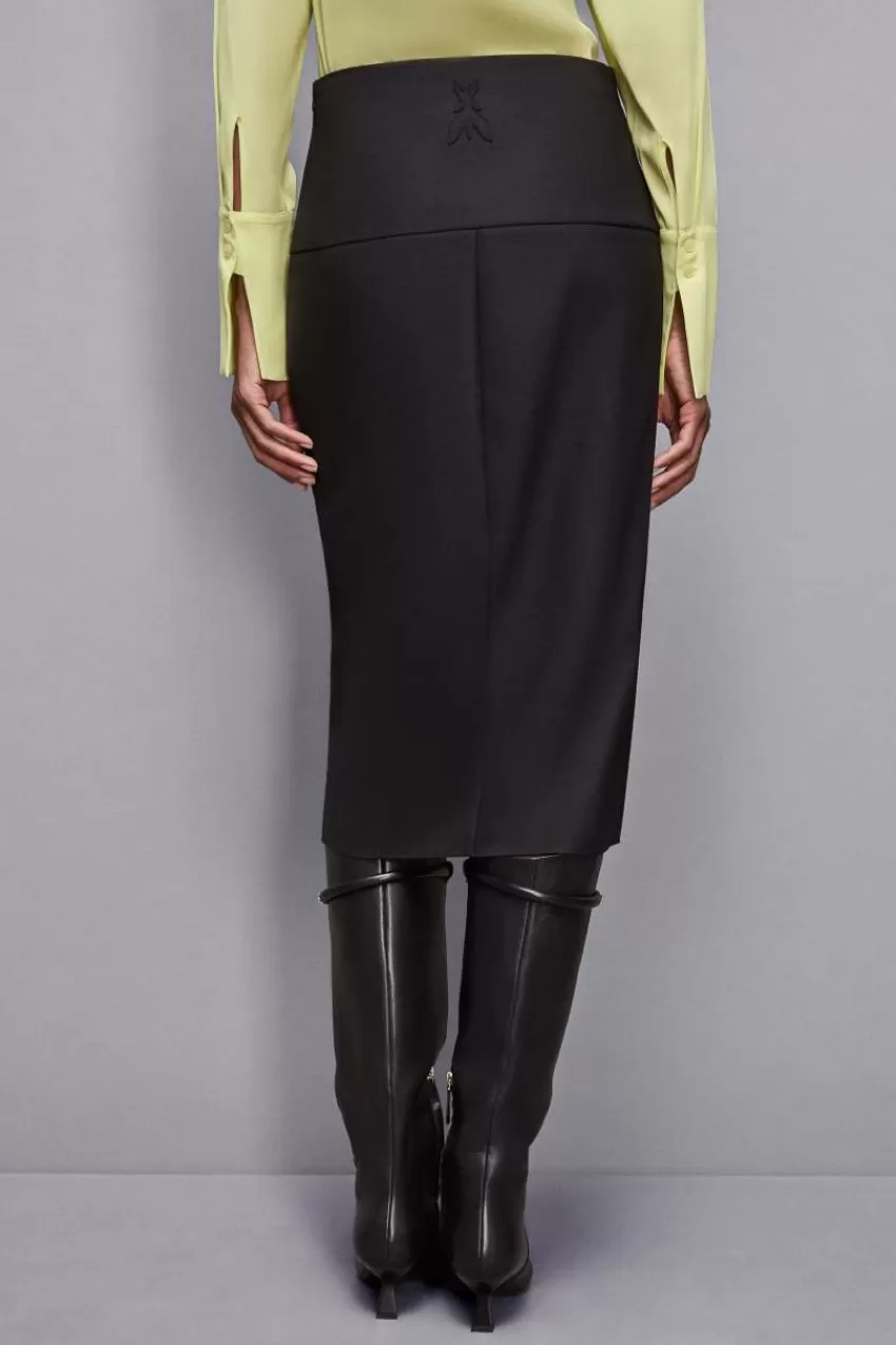 gonna_in_lana_con_bottoni_2-1.webp Patrizia Pepe Tailleur | Longuette<Gonna in lana con bottoni