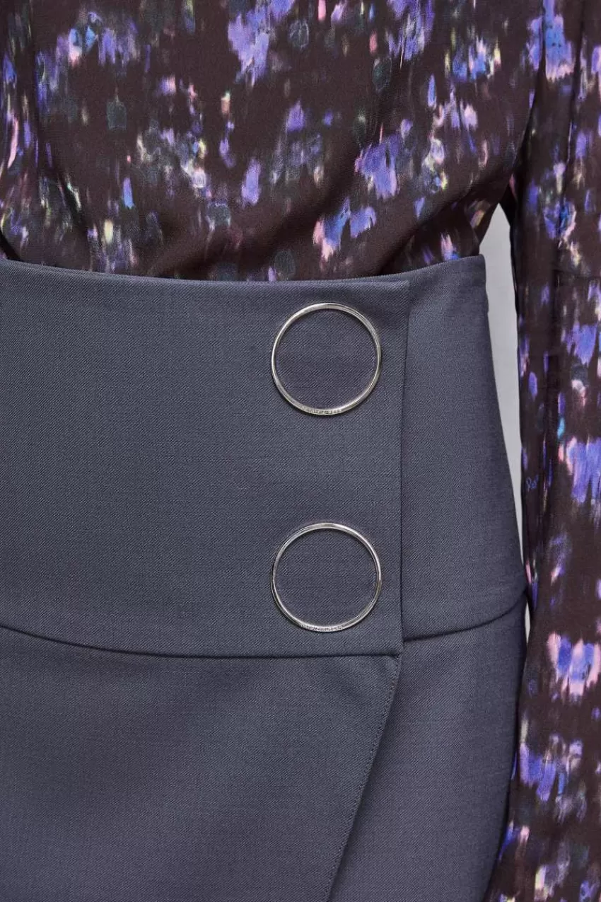 gonna_in_lana_con_bottoni_3.webp Patrizia Pepe Tailleur | Longuette<Gonna in lana con bottoni