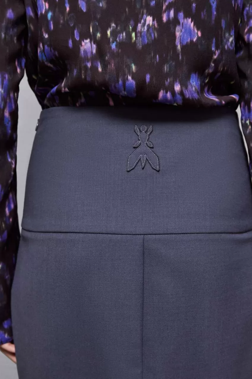 gonna_in_lana_con_bottoni_5.webp Patrizia Pepe Tailleur | Longuette<Gonna in lana con bottoni