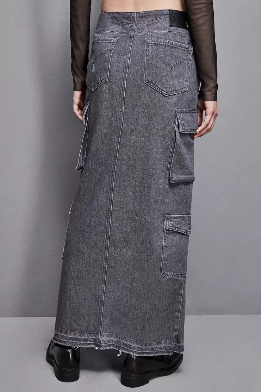 gonna_lunga_in_jeans_grigio_3.webp Patrizia Pepe Lunghe<Gonna lunga in jeans