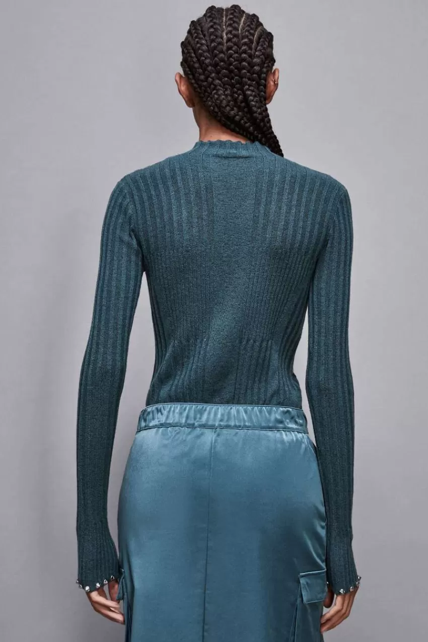 maglia_a_costine_in_viscosa_essential_2.webp Patrizia Pepe Maglie<Maglia a costine in viscosa Essential