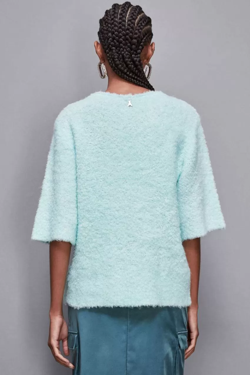 maglia_boucl_a_mezze_maniche_2-1.webp Patrizia Pepe Maglie<Maglia bouclè a mezze maniche