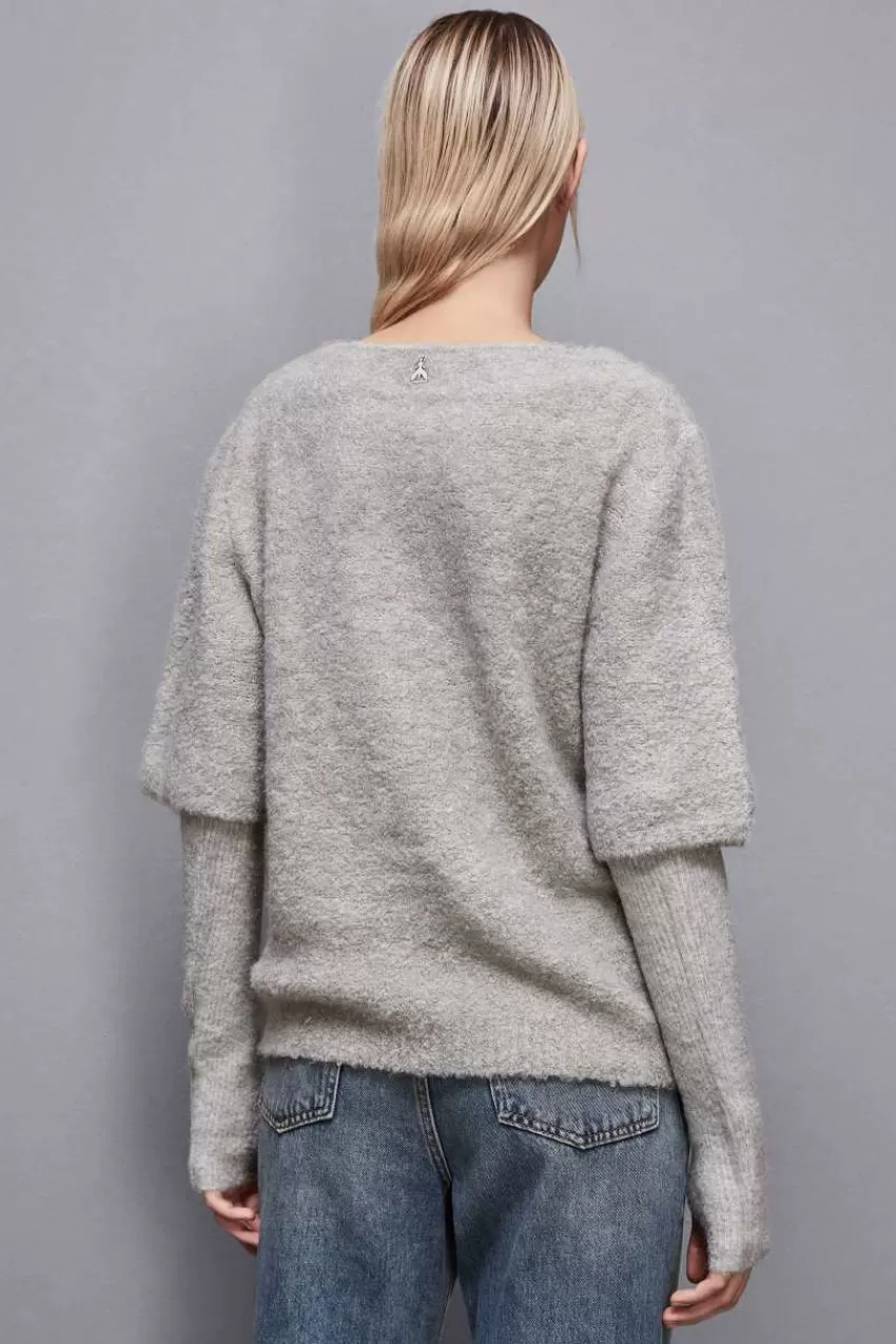 maglia_boucl_a_mezze_maniche_2.webp Patrizia Pepe Maglie<Maglia bouclè a mezze maniche