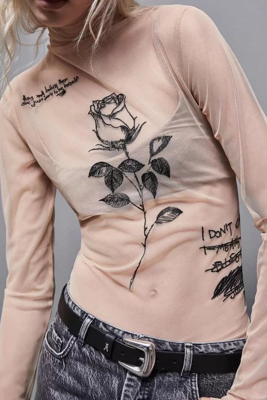 maglia_con_ricamo_in_tulle_3.webp Patrizia Pepe Maglie<Maglia con ricamo in tulle