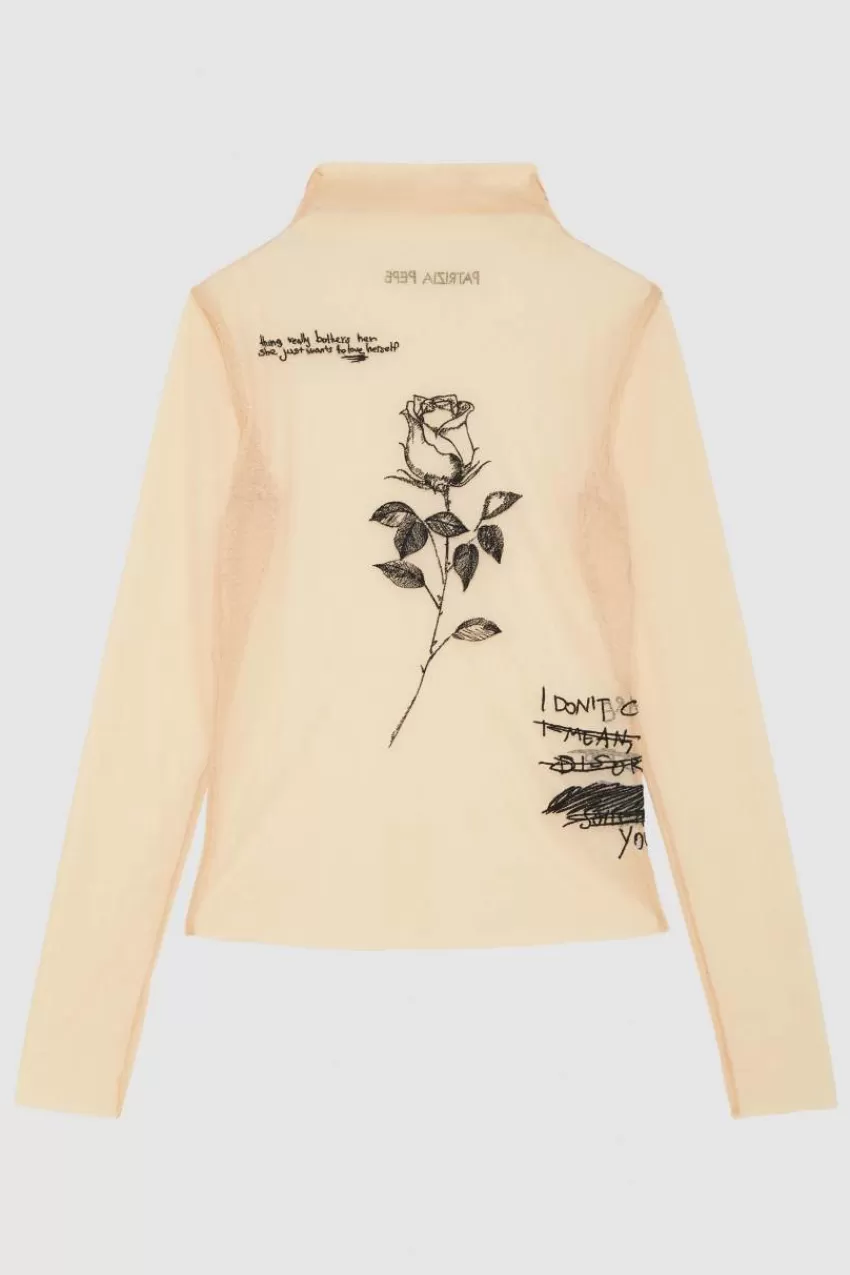 maglia_con_ricamo_in_tulle_4.webp Patrizia Pepe Maglie<Maglia con ricamo in tulle