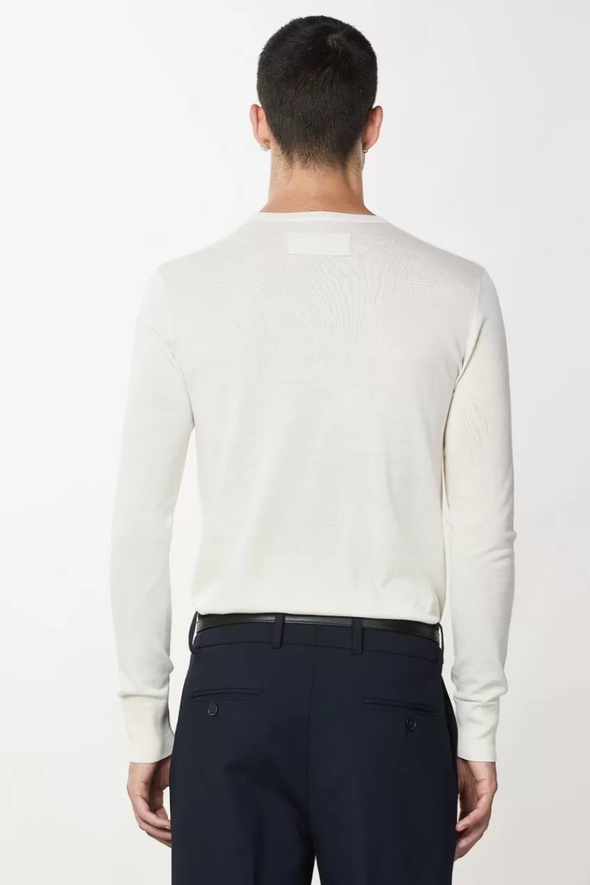 maglia_in_lana_slim_fit_2.webp Uomo Patrizia Pepe Maglieria<Maglia in lana slim fit