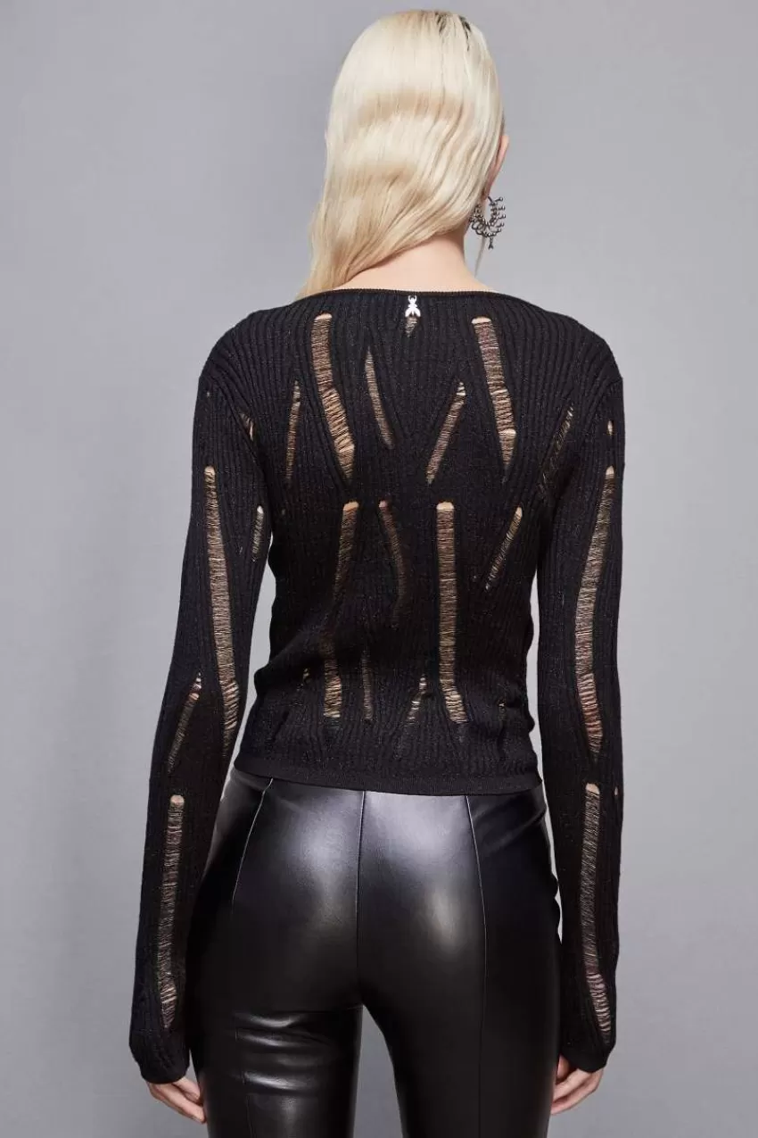 maglia_maniche_lunghe_essential_2.webp Patrizia Pepe Maglie<Maglia maniche lunghe Essential