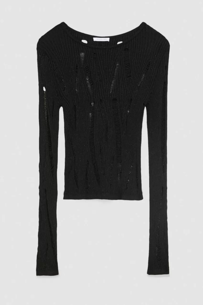 maglia_maniche_lunghe_essential_4.webp Patrizia Pepe Maglie<Maglia maniche lunghe Essential