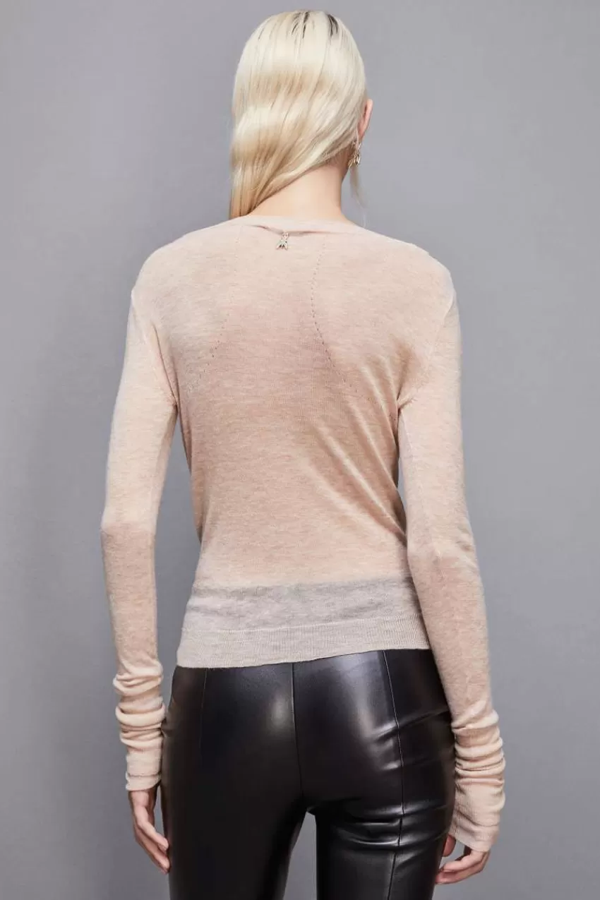 maglia_maniche_lunghe_in_lana_essential_2.webp Patrizia Pepe Maglie<Maglia maniche lunghe in lana Essential