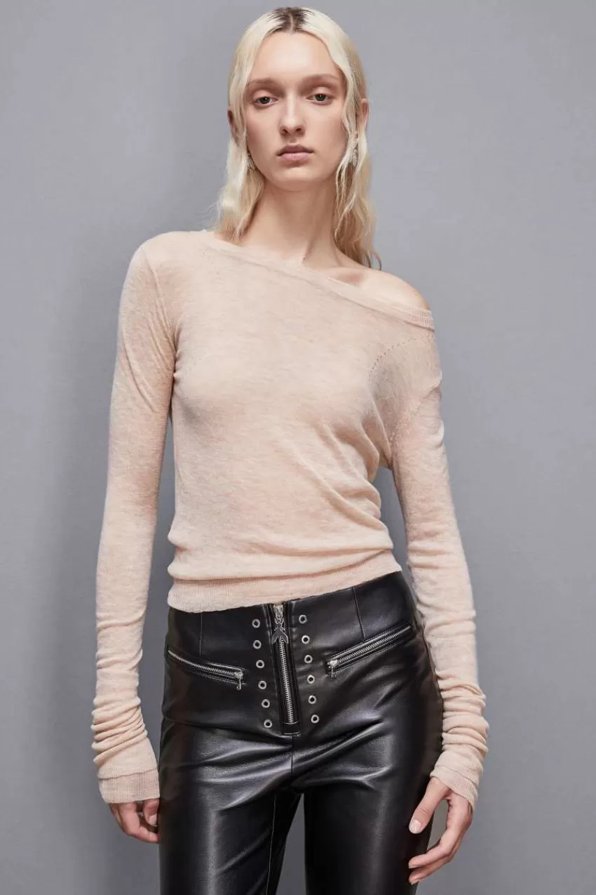 maglia_maniche_lunghe_in_lana_essential_3.webp Patrizia Pepe Maglie<Maglia maniche lunghe in lana Essential