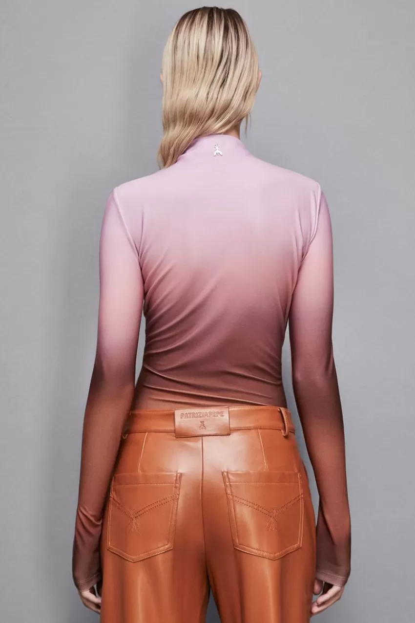 maglia_skinny_in_jersey_essential_2.webp Patrizia Pepe Tops<Maglia skinny in jersey Essential