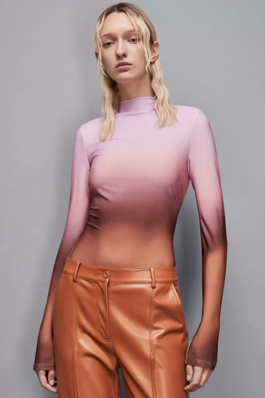 maglia_skinny_in_jersey_essential_3.webp Patrizia Pepe Tops<Maglia skinny in jersey Essential