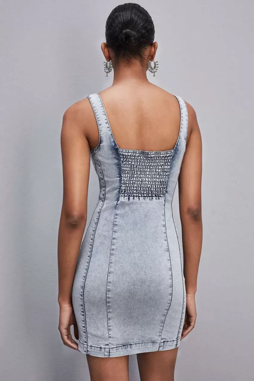 mini_abito_in_jeans_senza_maniche_3.webp Patrizia Pepe Mini<Mini abito in jeans senza maniche