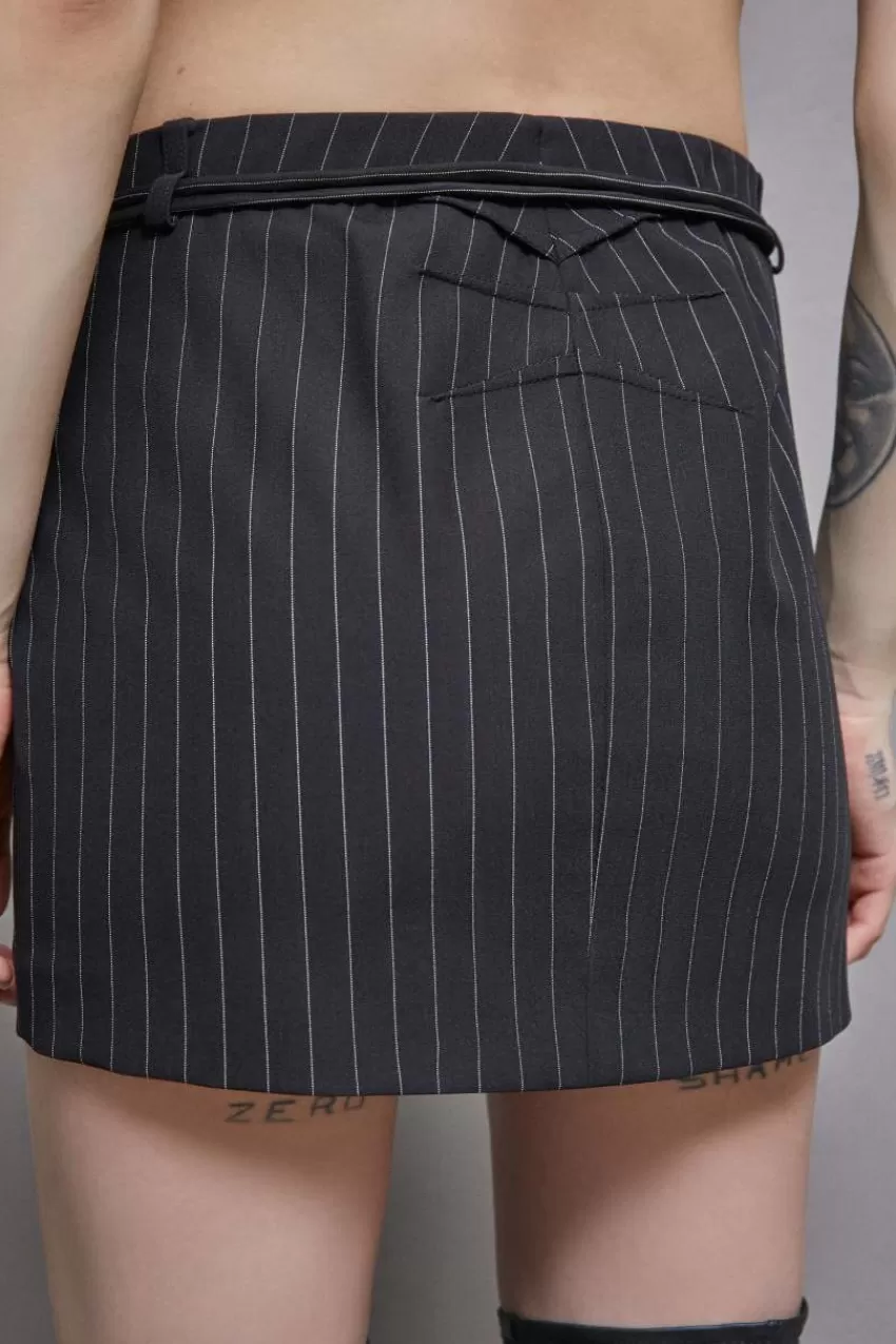 minigonna_a_vita_bassa_gessata_3-1.webp Patrizia Pepe Mini<Minigonna a vita bassa gessata