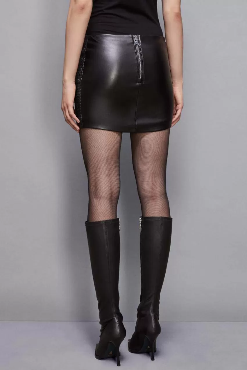 minigonna_con_ricamo_patchwork_2.webp Patrizia Pepe Mini<Minigonna con ricamo patchwork